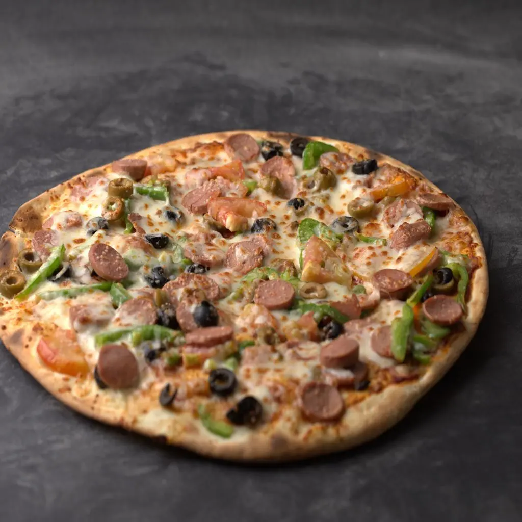 Sausage and Vegetables Pizza